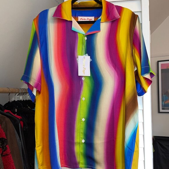 Perte d'Ego Rainbow "Paint Stoke" Shirt - Picture 1 of 7